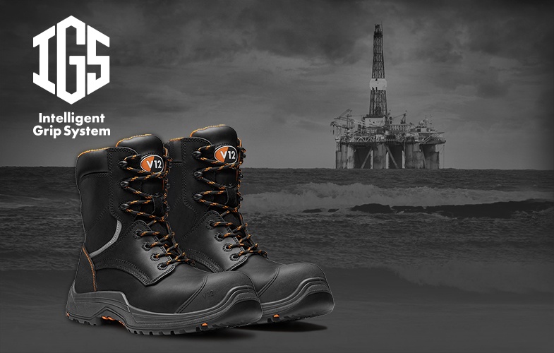 Offshore safety boots hot sale with side zip